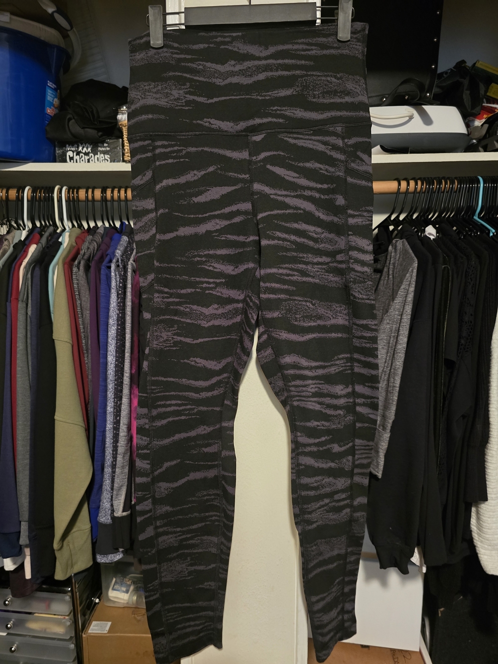 90 Degree By Reflex Ultra High Rise Jaquard Leggings With Pockets